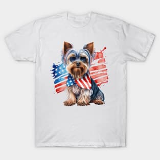 4th of July Yorkshire Terrier #4 T-Shirt